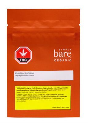 28g SIMPLY BARE-BC Organic Black Zoap LTO