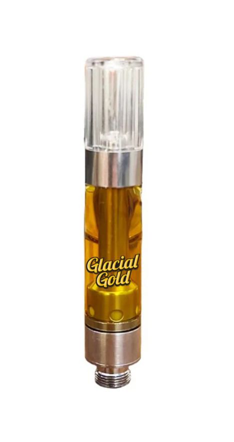1g GLACIAL GOLD-Blue Razz THC:CBD 1:3 Vape Cartridge