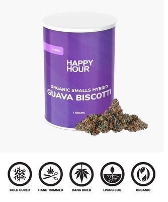 7g HAPPY HOUR-Organic Guava Biscotti Smalls
