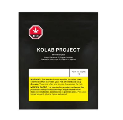 1g KOLAB-Strawberry Ice Diamond Vape Cartridge