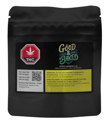3.5g GOOD &amp; BAKED-Purple Rainbow