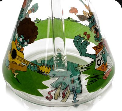 15” RED EYE GLASS-Bong of the Living Dead Beaker Bong