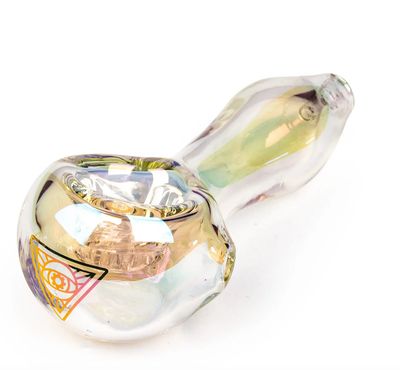 4” RED EYE TEK-Metallic Terminator Finish Spoon Pipe w/Built in Screen
