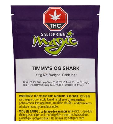 3.5g SALTSPRING MAGIC-TImmy’s OG Shark