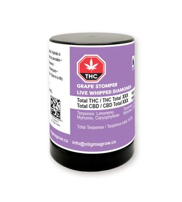 1.2g DAB BODS-Grape Stomper Whip Diamonds
