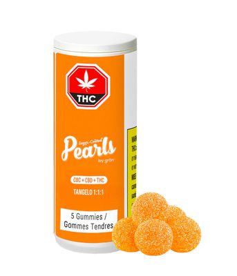 17.5g PEARLS-Tangelo THC:CBD:CBC Chews 5/pack