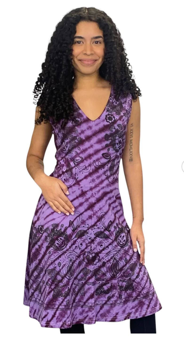 SALMO CANNABIS-Mali Tie Dye Dress