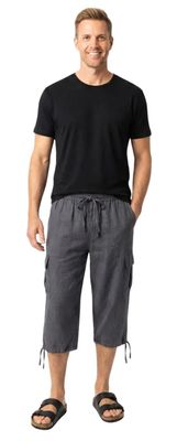 SALMO CANNABIS-Charcoal 3/4 Pants