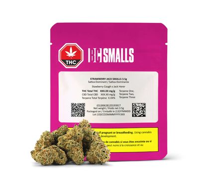 3.5g BC SMALLS-Strawberry Jack Smalls