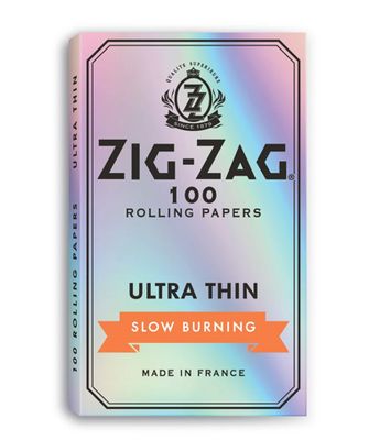 ZIG-ZAG-Ultra Thin (Silver) Rolling Papers Single Wide Double Window