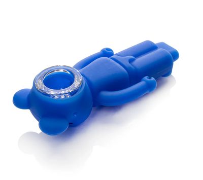 4.25” LIT SILICONE-Bear Hand Pipe