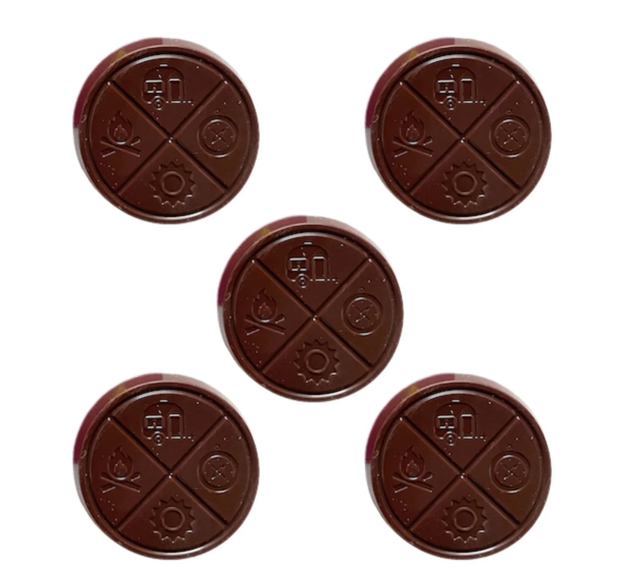 27.5g HAZY CAMPER-Mint Dark Chocolate 5/pack