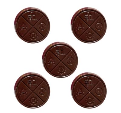 27.5g HAZY CAMPER-Mint Dark Chocolate 5/pack