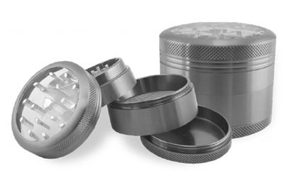 GRINDER | HAMMER CRAFT-Clear Top Aluminum 2.5” Large 4-piece Grinder