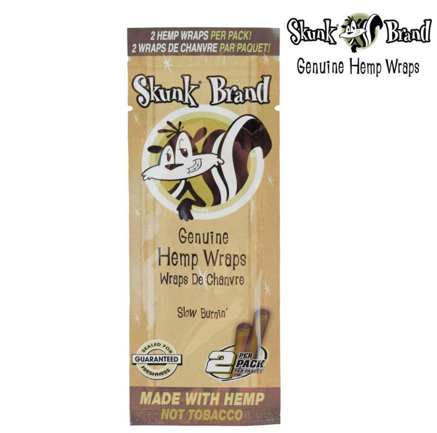 SKUNK-Hemp Wraps Natural 2/pack