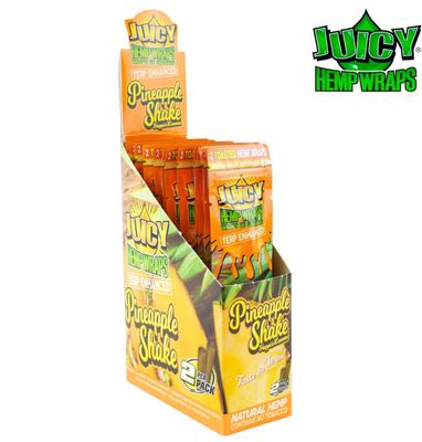 JUICY JAY-Pineapple Shake Terp Enhanced Blunt Wraps 2/pack