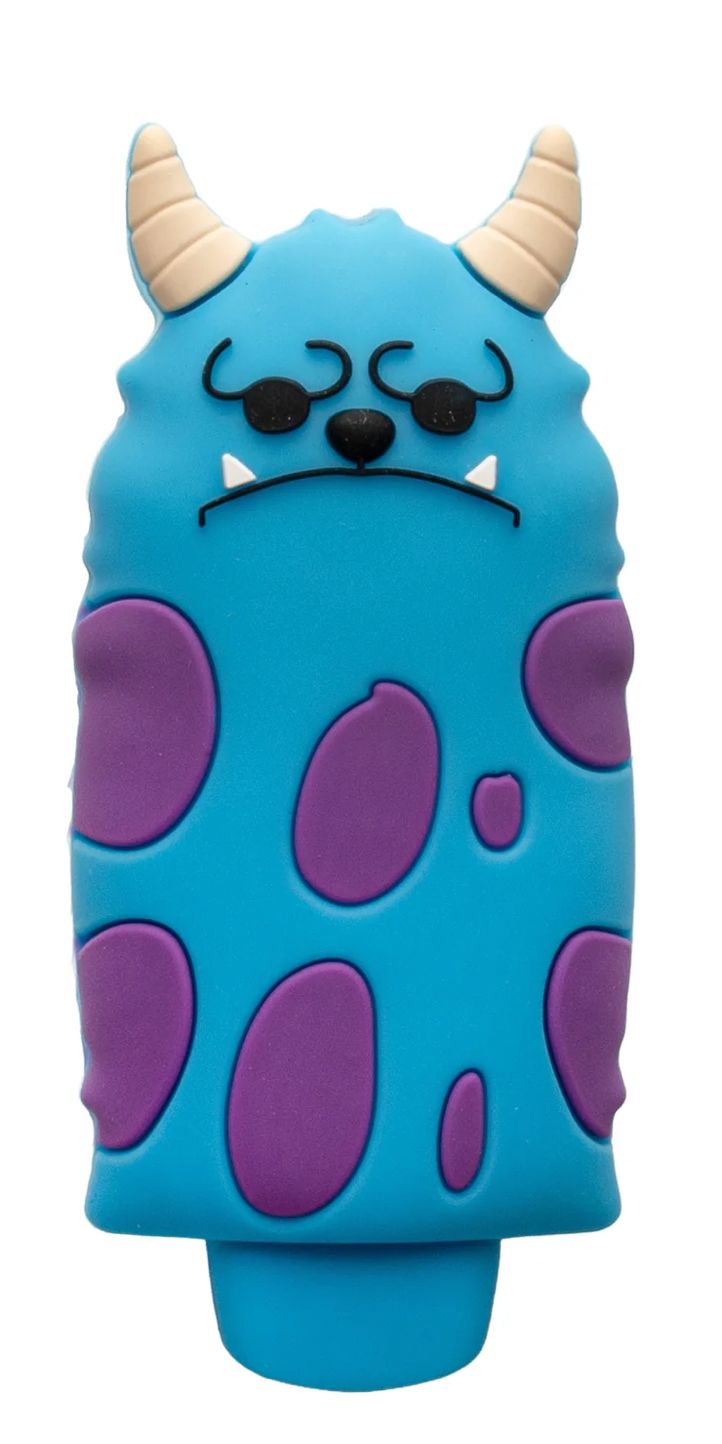 3” LIT SILICONE-Monster Hand Pipe w/Glass Bowl