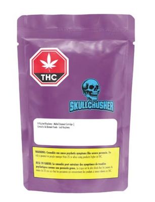 .45g SKULLCRUSHERS BY RAD-Iced Raspberry Melted Diamond Vape Cartridge