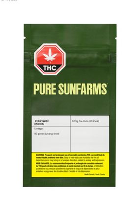 3.5g PURE SUNFARMS-Pennywise 1:1 PR 10x.35g