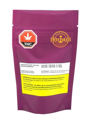 3.5g SWEETGRASS ORGANIC-Crushed Velvet Smalls LTO