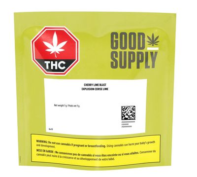 1g GOOD SUPPLY-Cherry Lime Blast Vape Cartridge