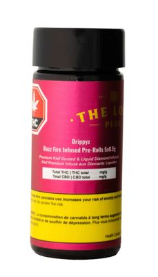 2.5g THE LOUD PLUG-Drippyz Razz Fire Infused PR 5x.5g