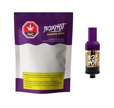 1g BOXHOT-Grape God Diamond Vape Cartridge