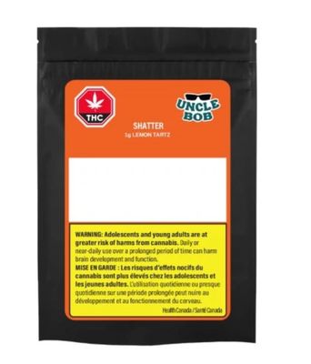 1g UNCLE BOB-Lemon Tartz Shatter