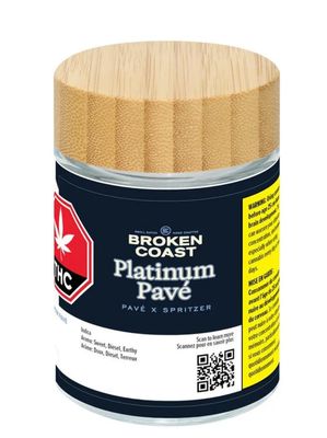 7g BROKEN COAST-Platinum Pave