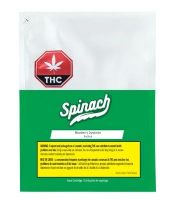 1g SPINACH-Blueberry Dynamite Diamond Blend Vape Cartridge