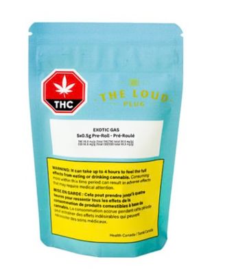 2.5g THE LOUD PLUG-Exotic Gas PR 5x.5g