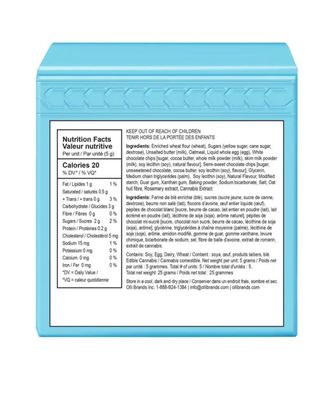 25g OLLI BAKED-Oatmeal Chocolate Chip Cookies 5/pack