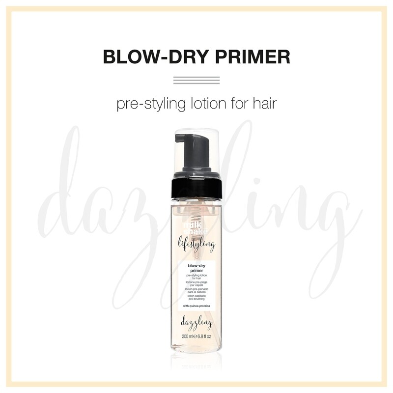 Blow dry shampoo