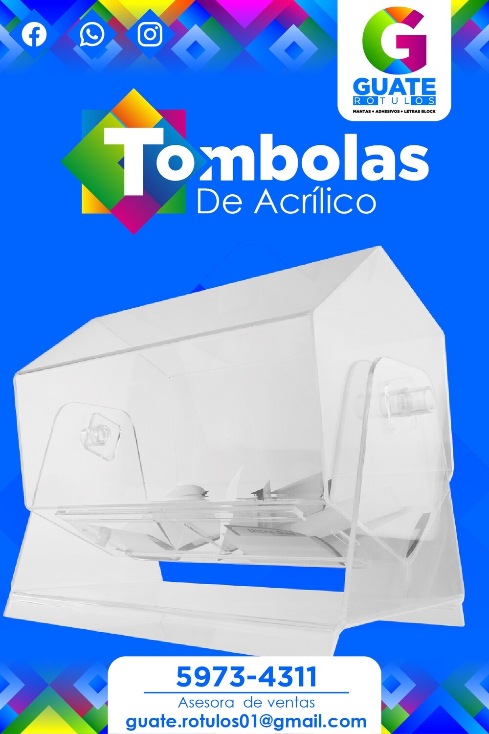 Tombolas Acrilicas