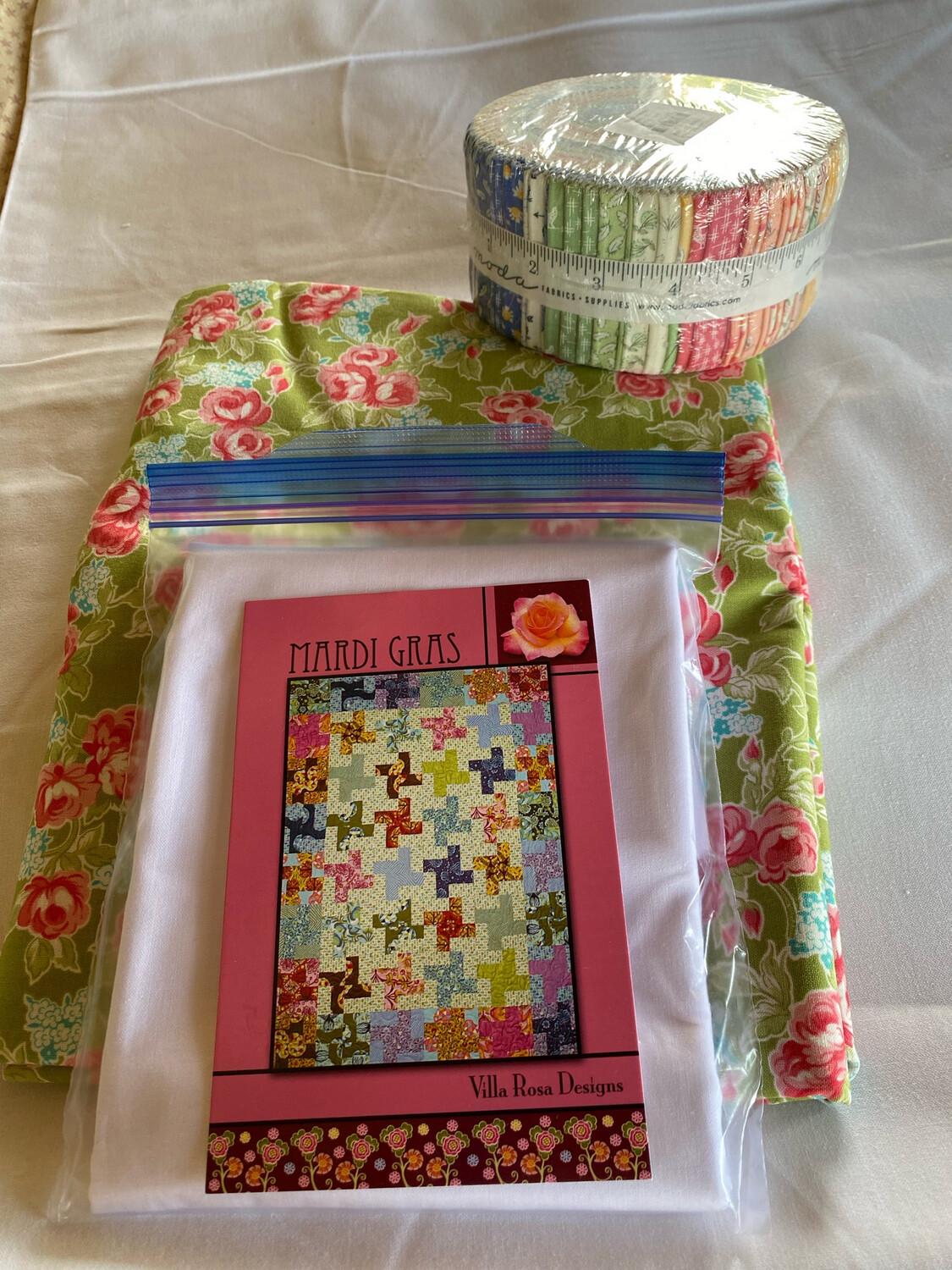 Quilt Kit Morning Stroll 57x73” With Border Features Moda Break Of Day