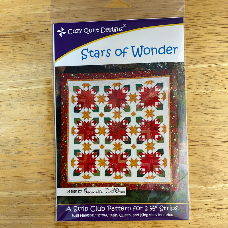Quilt Pattern: Stars Of Wonder- A Strip Club Pattern By Cozy Quilt Designs