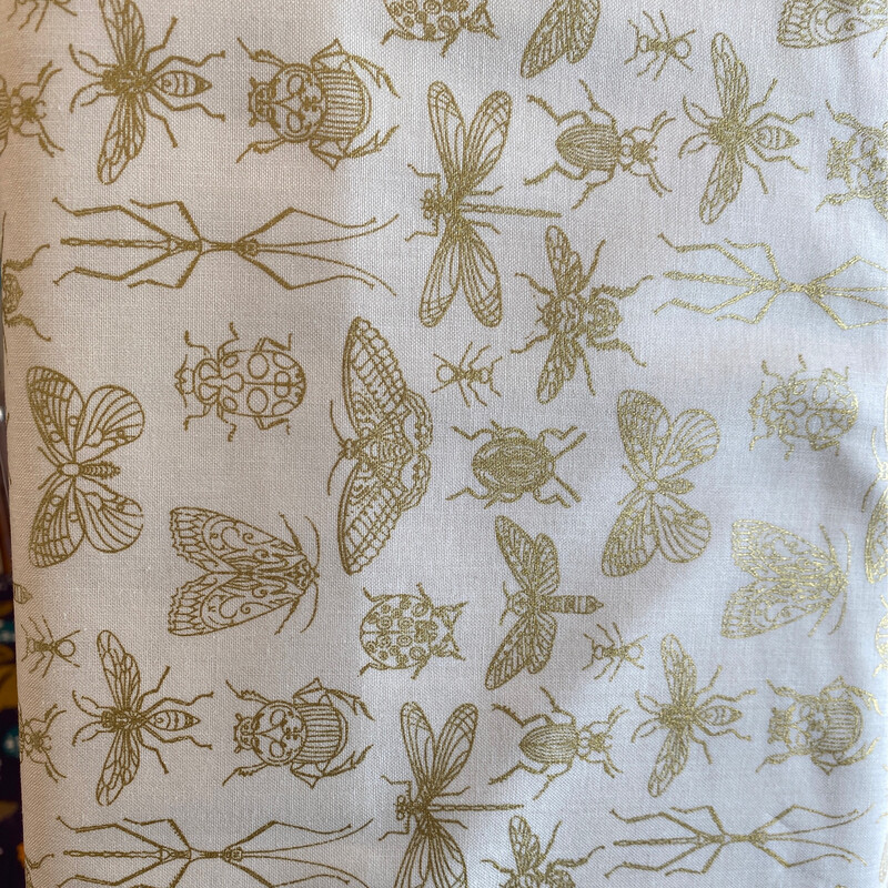Meadowmere Gold Insects On Ivory
