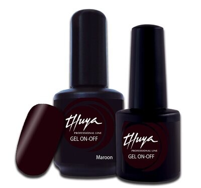 Smalto semipermanente Thuya - Gel ON OFF - 143 - Maroon