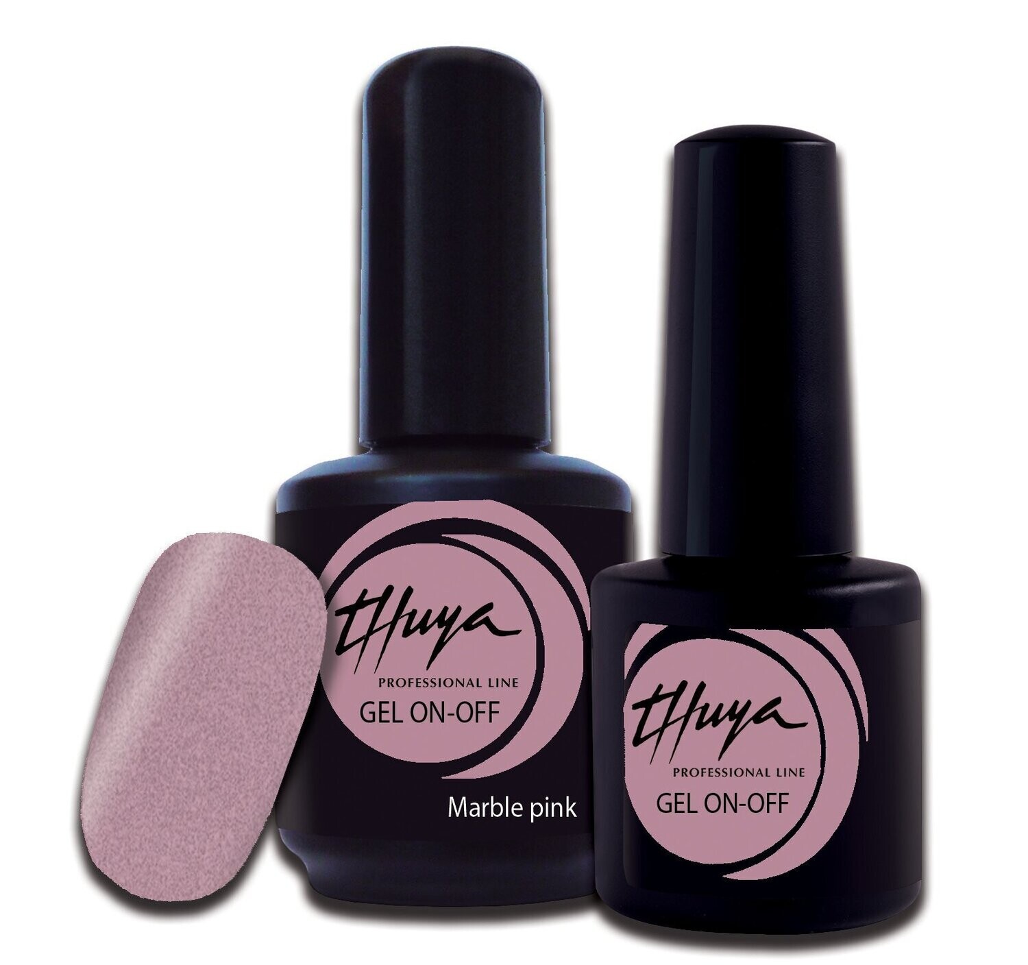 Smalto semipermanente Thuya - Gel ON OFF - 138 - Marble pink, Formato: 7 ml