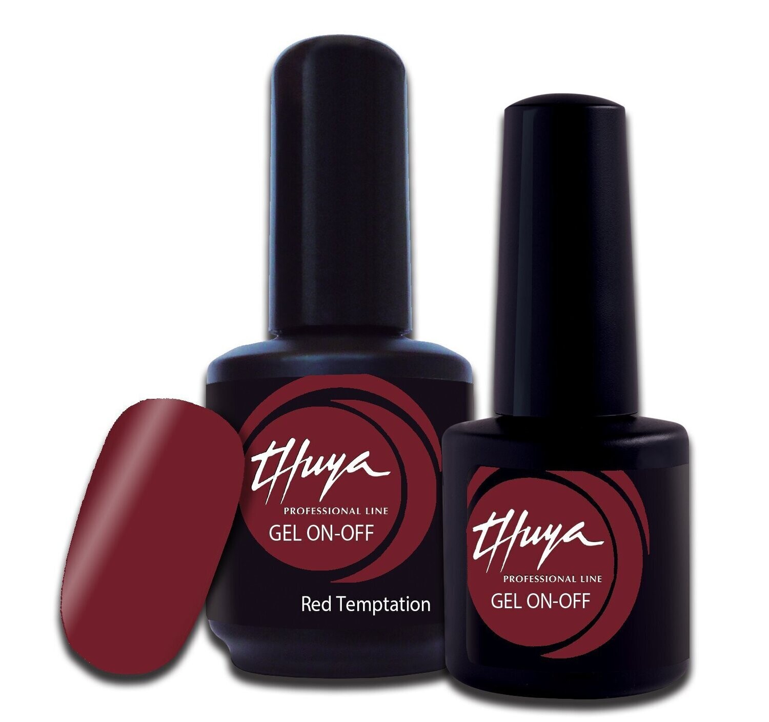 Smalto semipermanente Thuya - Gel ON OFF - 155- Red temptation, Formato: 7 ml
