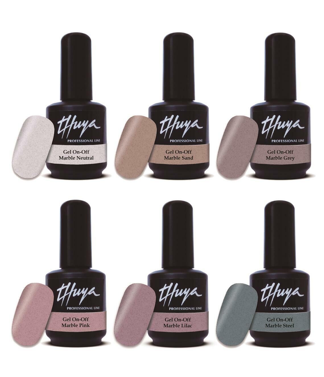 Gel On Off  Thuya Collezione - 016 Shades of Marble, Colore: Cofanetto (6pz)