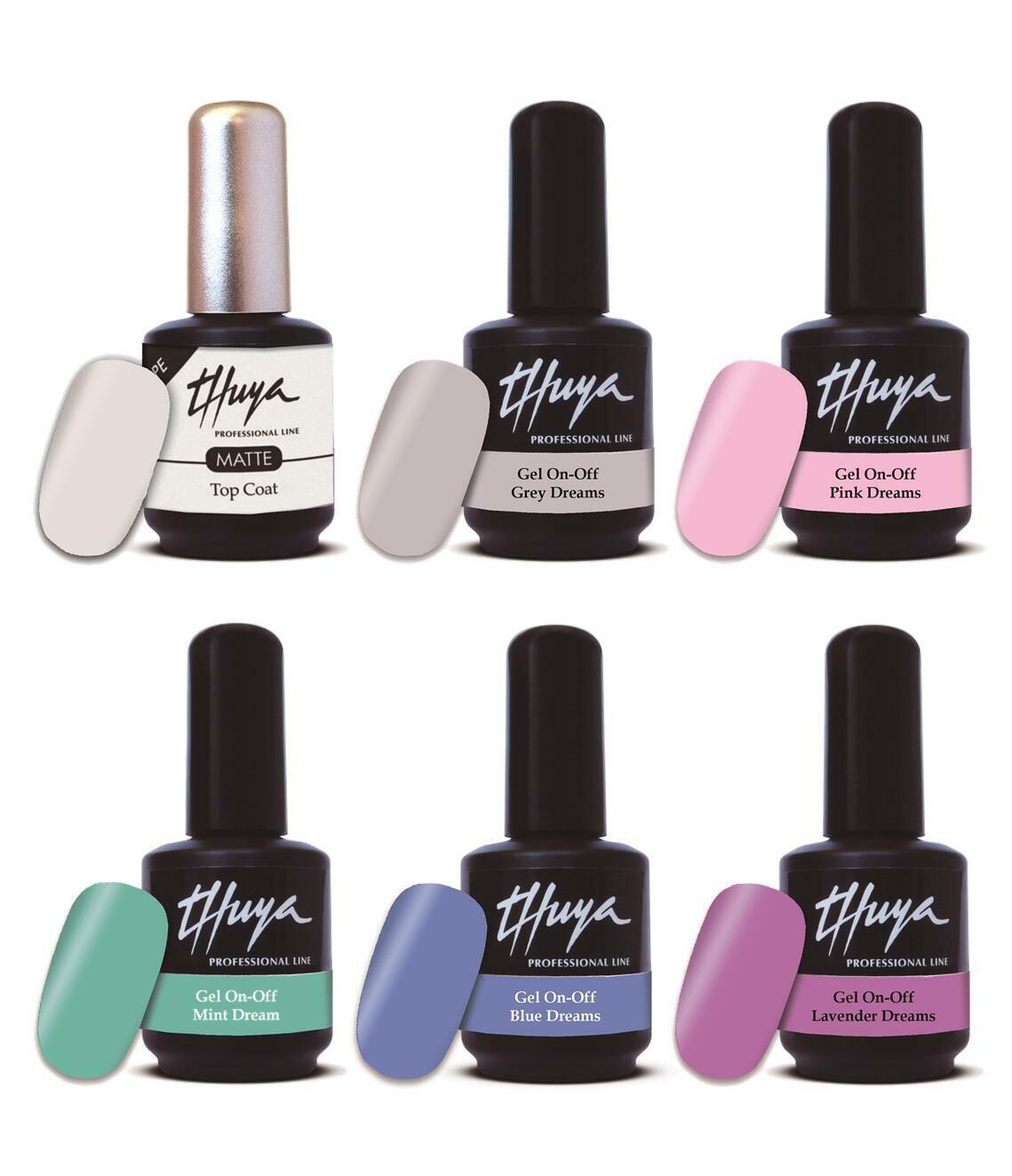 Gel On Off  Thuya Collezione - 015 Shades of Dreams, Colore: Cofanetto (6pz)