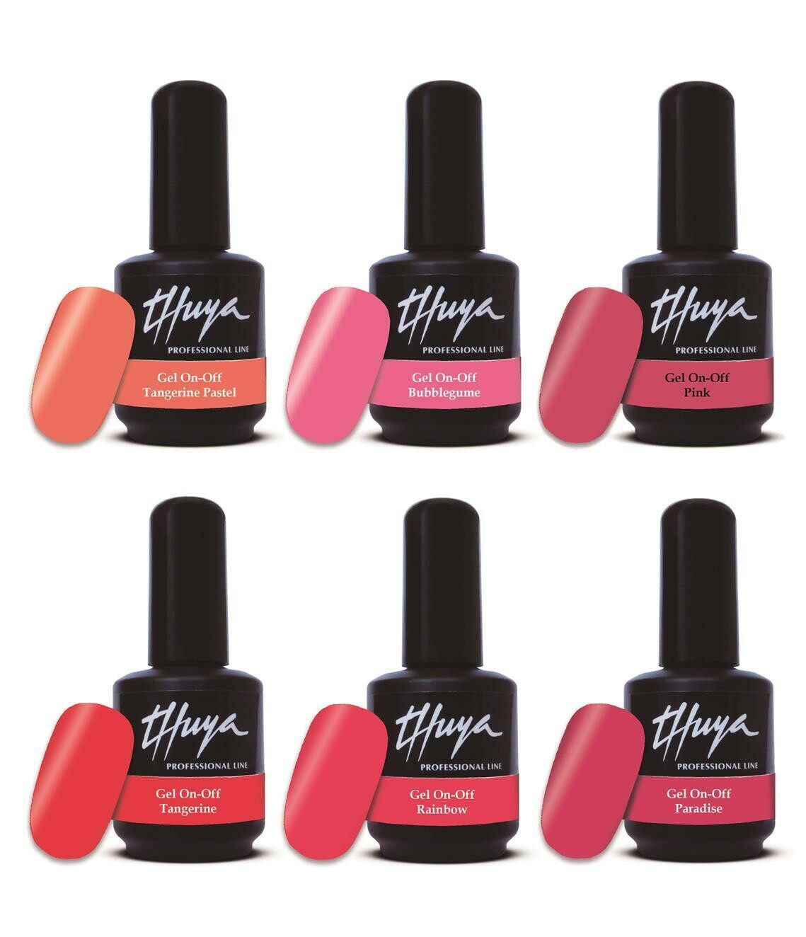 Gel On Off  Thuya Collezione - 003 Shades of Pink, Colore: Cofanetto (6pz)