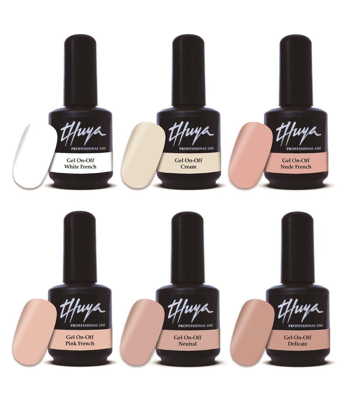 Gel On Off  Thuya Collezione - 001 Shades of French, Colore: Cofanetto (6pz)