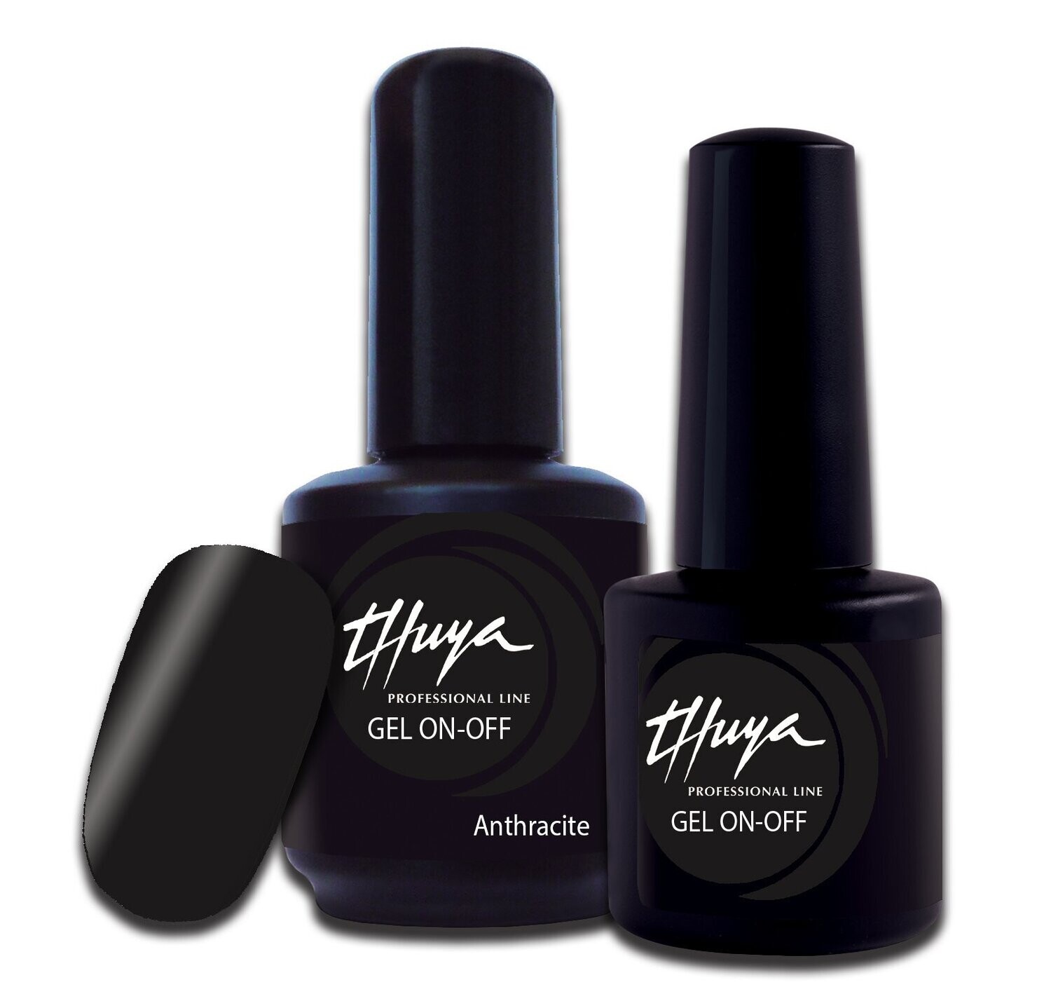 Smalto semipermanente Thuya - Gel ON OFF - 200- Anthracite, Formato: 7 ml