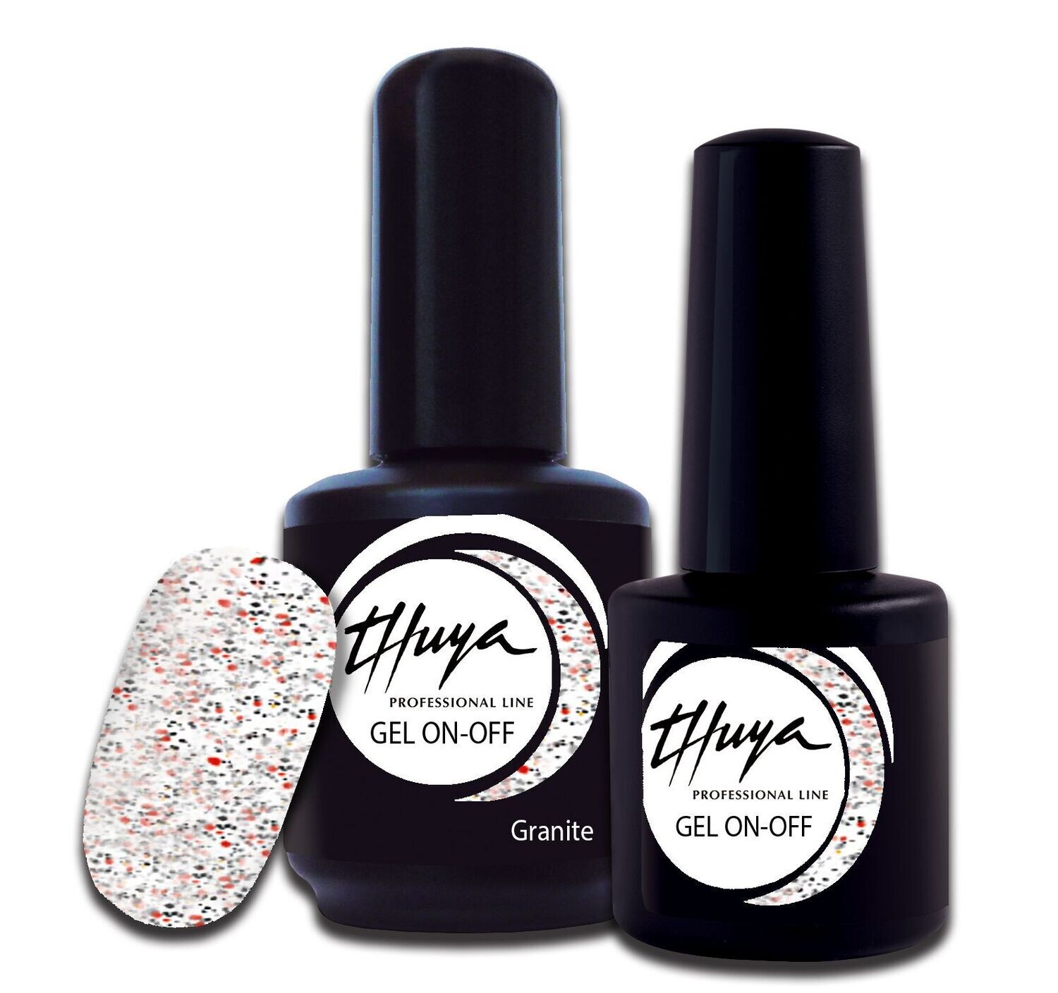 Smalto semipermanente Thuya - Gel ON OFF - 208 - Granite, Formato: 7 ml