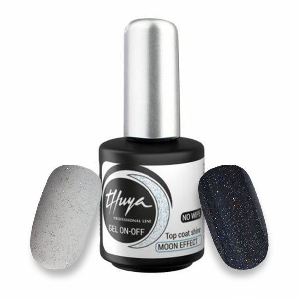 Gel ON OFF Thuya (14ml) Top Coat - Shine MOON EFFECT - No Wipe (Sigillante lucidante iridescente senza dispersione) Gel ON OFF Thuya (14ml) Top Coat - Shine MOON EFFECT - No Wipe (Sigillante lucidante iridescente senza dispersione)