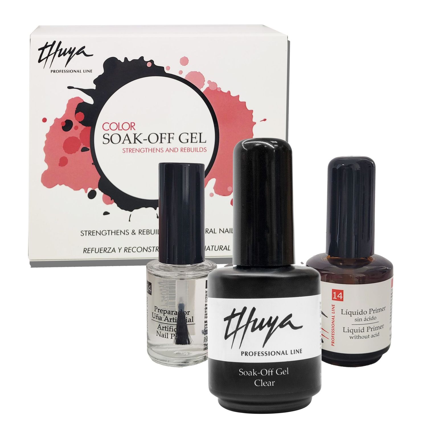 Gel SOAK OFF Thuya - Kit essential (3 pz)