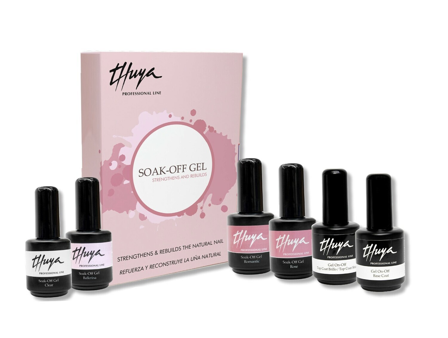 Gel SOAK OFF Thuya - Kit base (6pz)