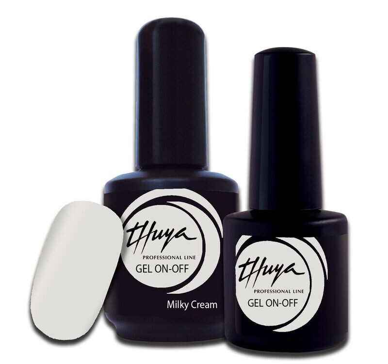 Smalto semipermanente Thuya - Gel ON OFF - 209 - Milky Cream Smalto semipermanente Thuya - Gel ON OFF - 209 - Milky Cream